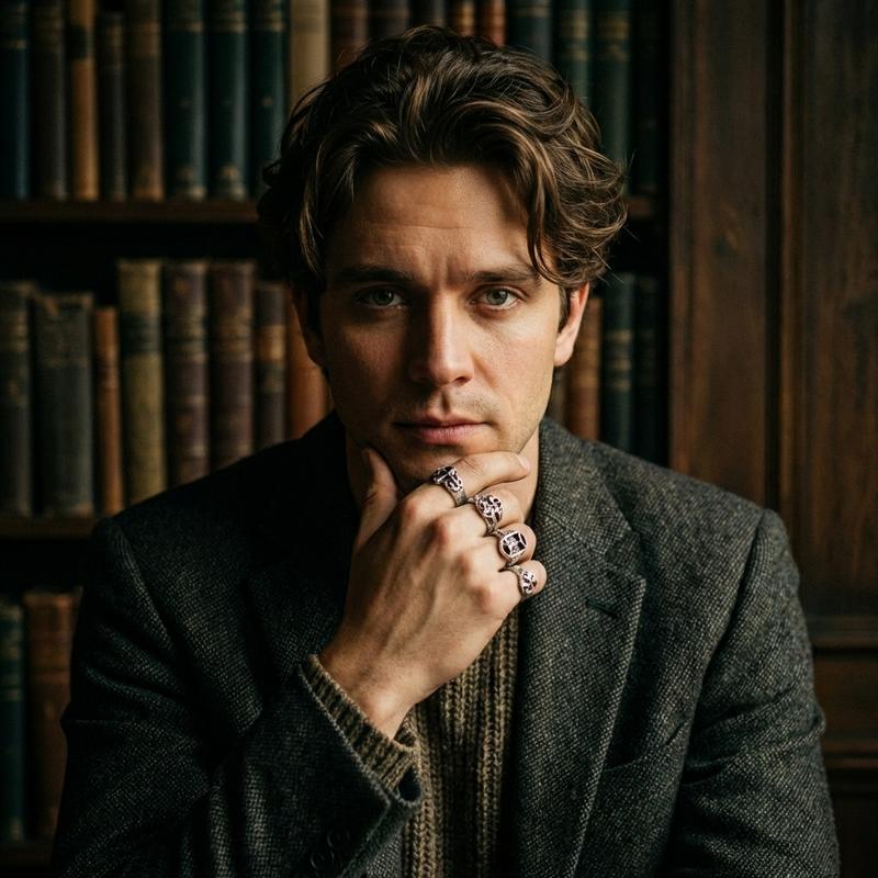 artistic professional headshot with dramatic side lighting, wearing stylish modern outfit, textured dark background, creative color grading, expressive confident pose, perfect for creative industry portfolio or agency bio